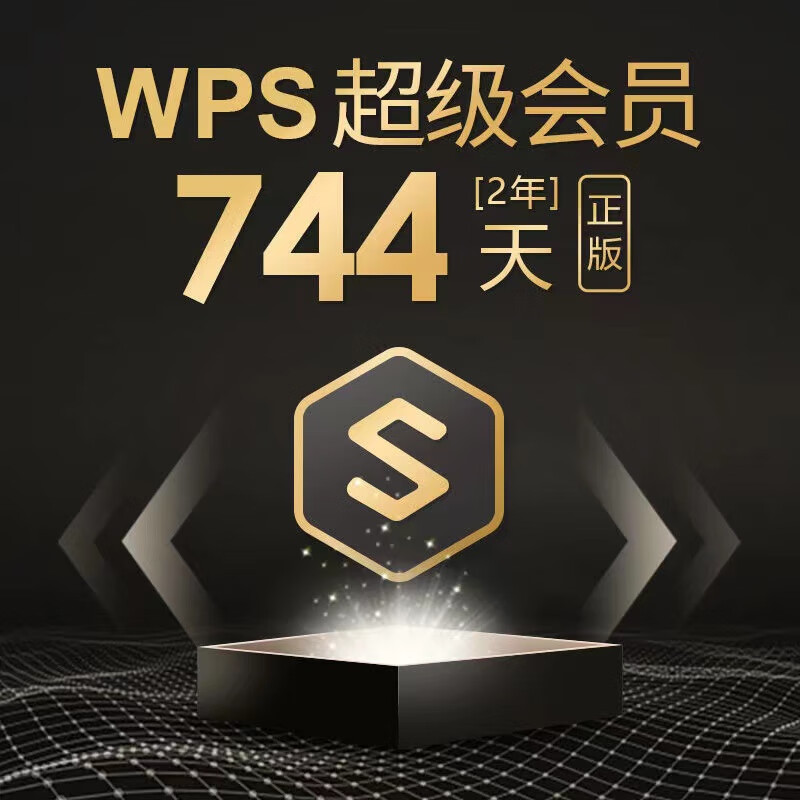 WPS超级会员2年卡 含200+WPS会员特权 海量PPT模板资源 思维导图模板 PDF转word