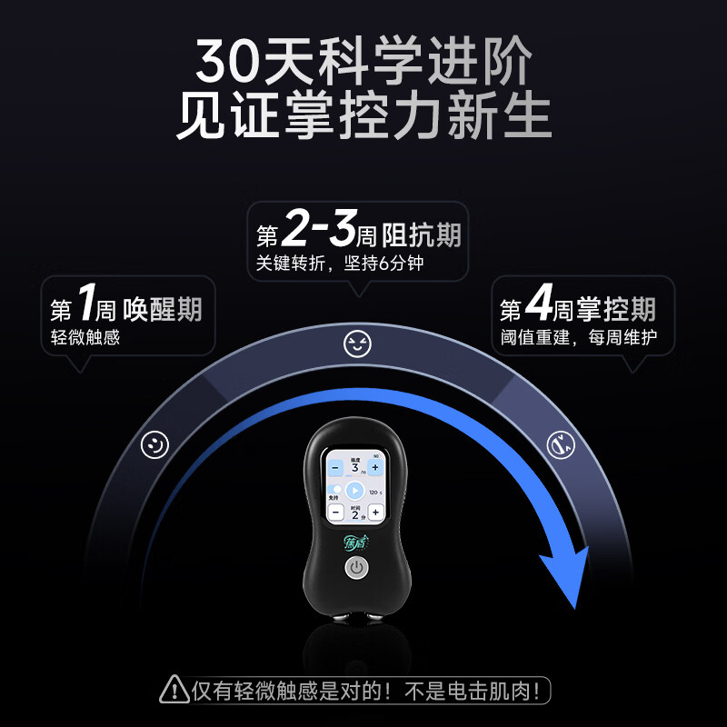 蕉盾TENS脉冲训练仪PRF节律管理按摩器凯格尔锻炼非侵入式物理治疗仪高频男士私处放松十档可调双模式 蕉盾YJD001 一机双模,十档可调(30天不满意,全额退款)