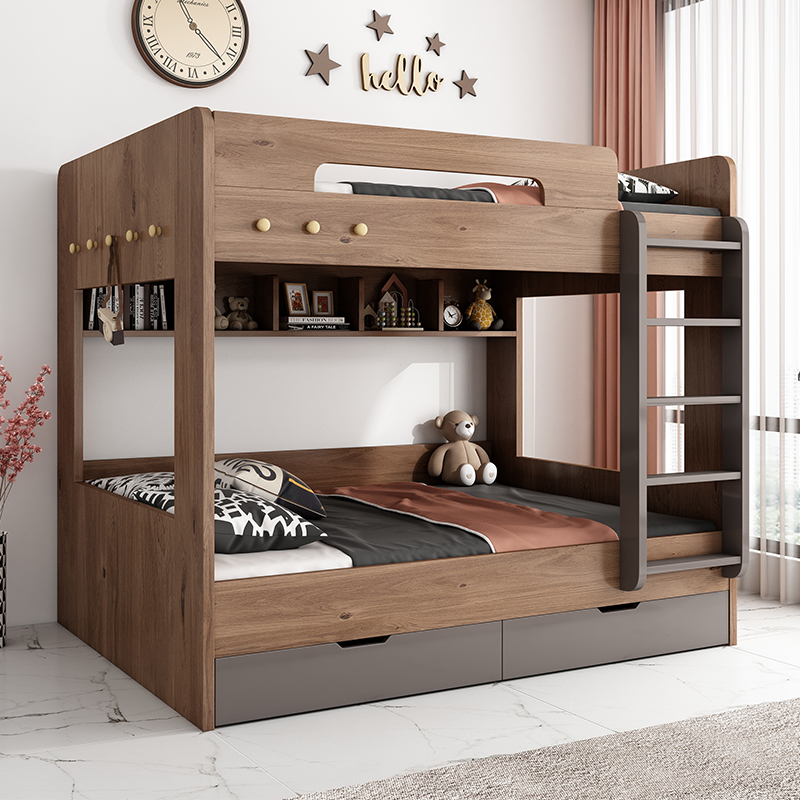 上下铺床成人 上下床同宽双层床 平行高低床大人上下铺床床现代成人