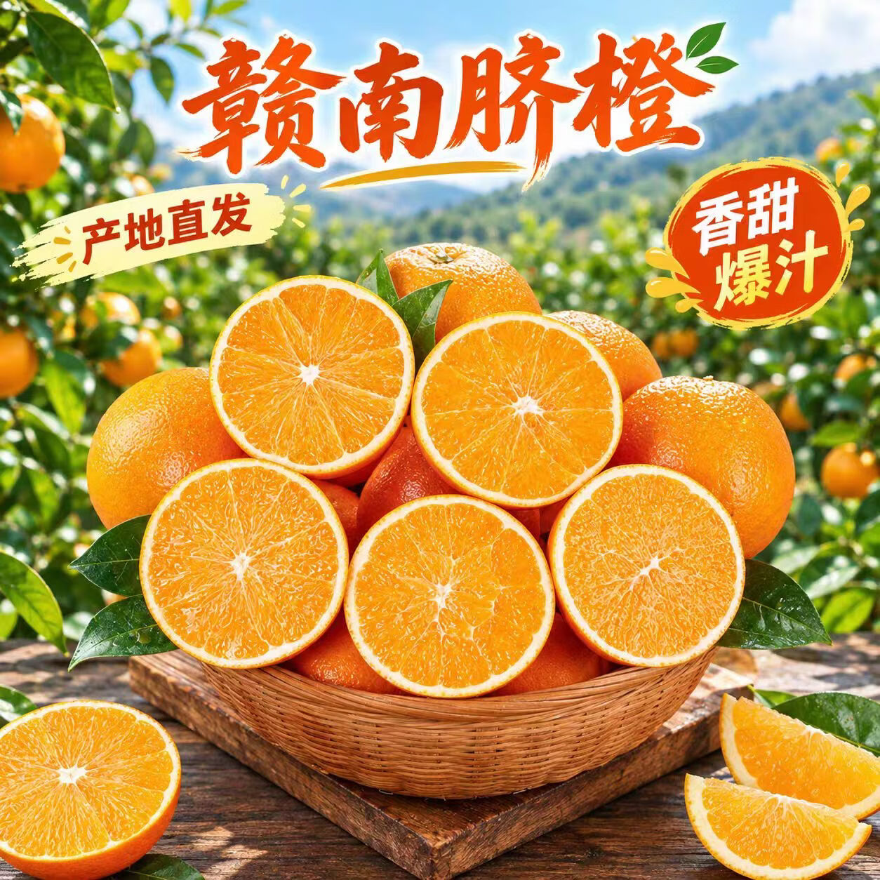 江西赣南脐橙 当季新鲜橙子手剥橙甜生鲜水果整箱团购送礼 10斤彩箱 单果150-250g 净重9斤