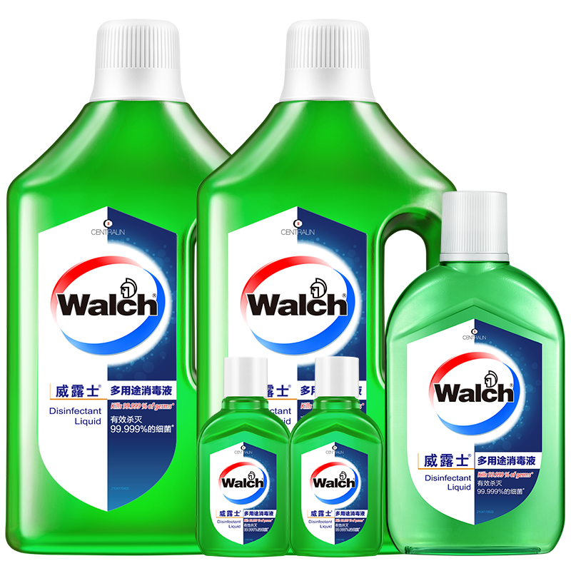 Walch 威露士 多用途消毒液 1L*2瓶+330ml+60ml*2瓶