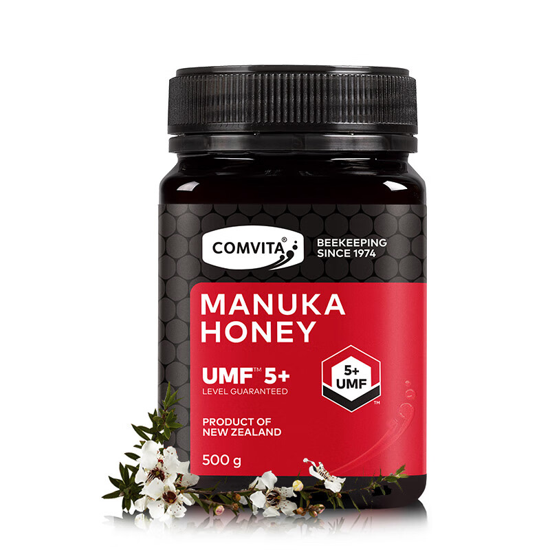 康维他（comvita）进口蜂蜜麦卢卡蜂蜜新西兰进口天然蜂蜜 (UMF5+) 500g