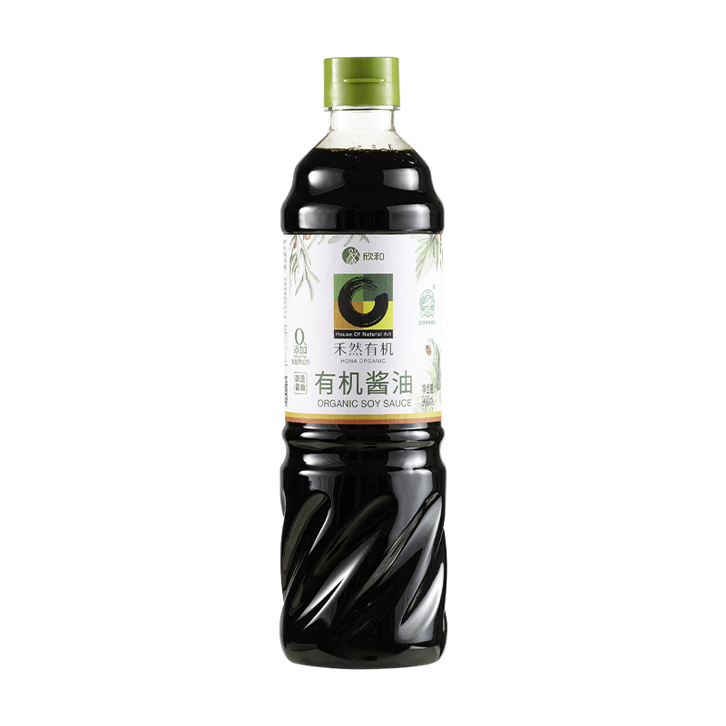 禾然有机 有机酱油900ml【有机 特级酱油】0%添加防腐剂生抽 欣和出品