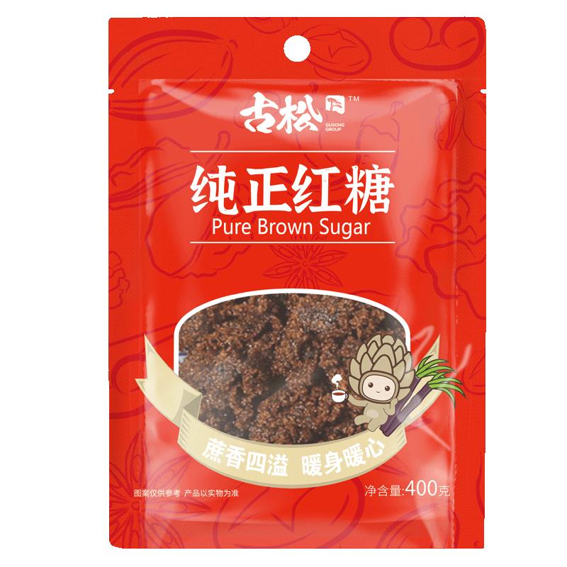 古松 紅糖 純正紅糖400g 甘蔗熬制 二十年品牌