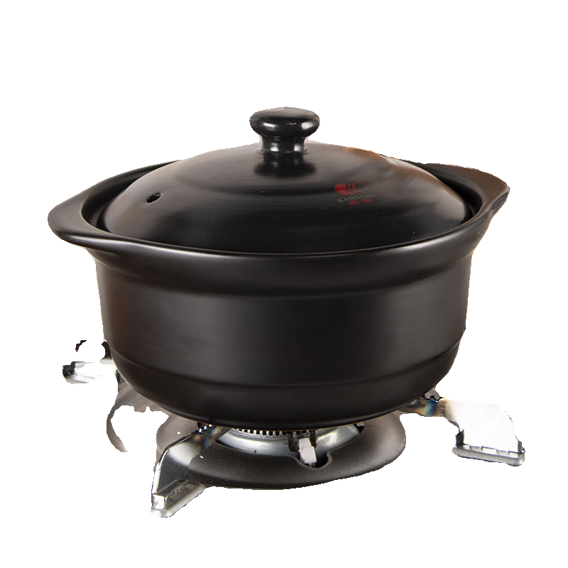 中式家用黑砂锅宽口大容量煲汤炖锅耐高温干烧不裂防糊底沙锅 1L 1点3l9黑瓷煲适合1-2人3L