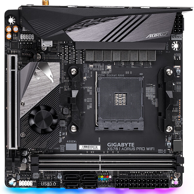 技嘉 迷你雕 x570i aorus pro wifi 主板 支持itx机箱