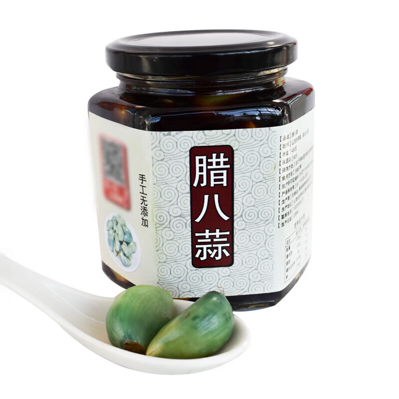 顶珠醋泡大蒜 腊八蒜 醋腌新鲜大蒜头山西特产农家自制醋泡蒜 原味450