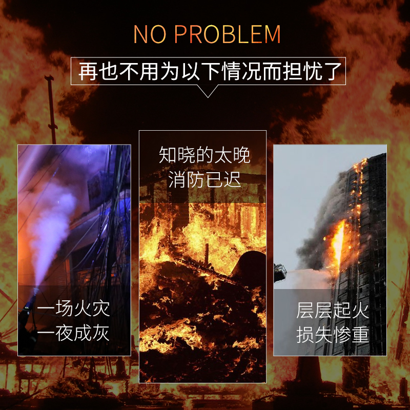 立可安烟雾报警器家用烟感器消防专用3C认证商用火灾感应探测烟感报警器 112待机10年锂电池烟感报警器