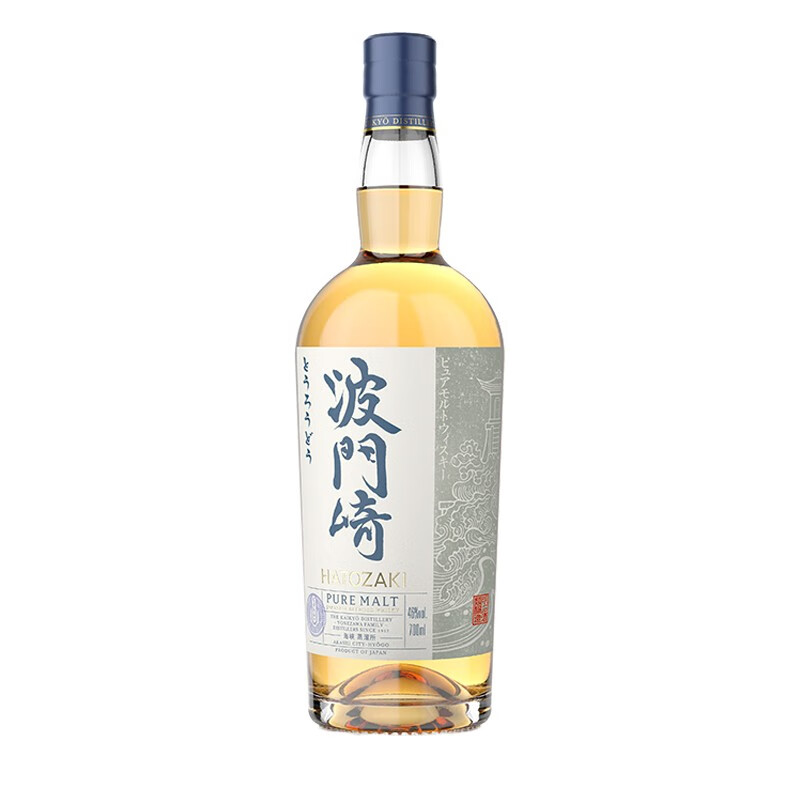 波門崎（HATOZAKI）日本原瓶进口洋酒烈酒纯麦威士忌 【纯麦威士忌700ml】