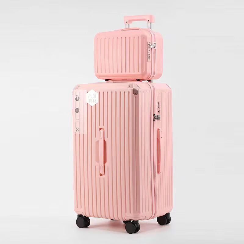 川布行李箱大容量40寸子母箱学生女高颜值拉杆箱旅行箱包密码20寸登机