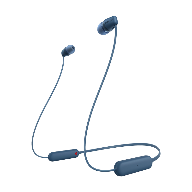 SONY 索尼 WI-C100 无线立体声 颈挂式 蓝牙耳机 IPX4防水防汗 约25小时长久续航