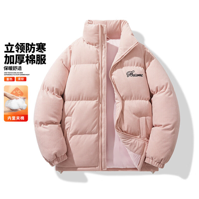 JEEP SPIRIT吉普棉服男冬季新款加厚面包服男士棉衣外套防寒保暖棉袄子 黑色 XL