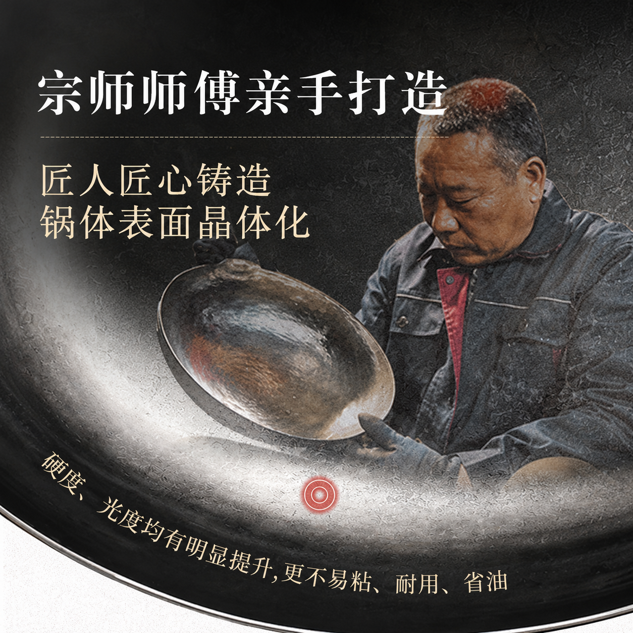 正宗章丘炒锅铁锅家用无涂层炒菜锅老式旗舰手工锻打木把手不粘锅 【章丘鱼鳞老铁锅】赠木盖+铲|适合5-7人 34cm 【百年传承|非遗工艺|越用越不粘】