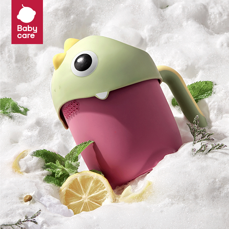 babycare宝宝花洒洗头勺 儿童塑料洗头杯儿童舀水勺恐龙洗发杯 杜巴利红怎么样,好用不?