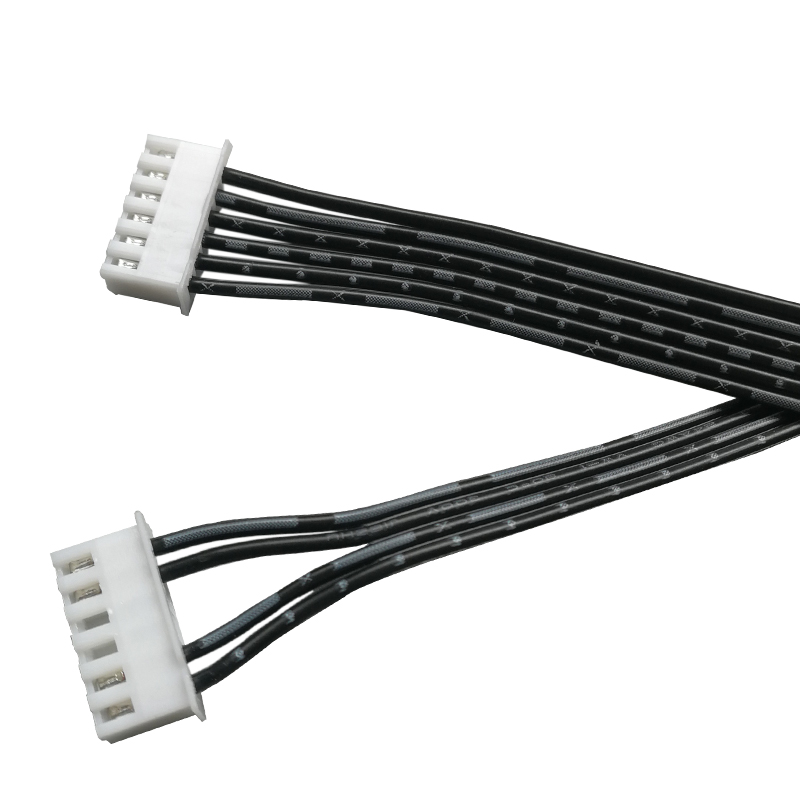 澳颜莱音箱黑白排线 音响柜机功放通用排线6孔6芯6p4芯双头组装连喇叭