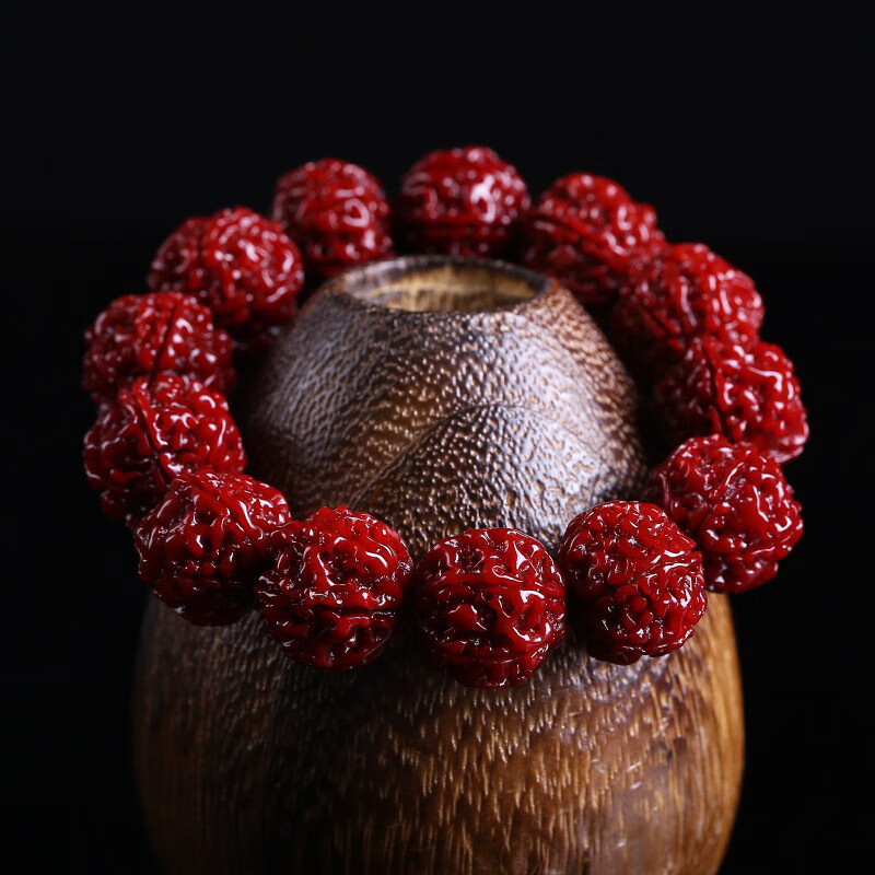 芳北怡尼泊尔六瓣20mm金刚菩提机刷包浆手链 大金刚菩提子文玩佛珠手