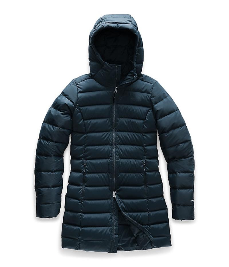 the north face北面女款羽绒服连帽中长款拉链保暖外套nf0a3y4b