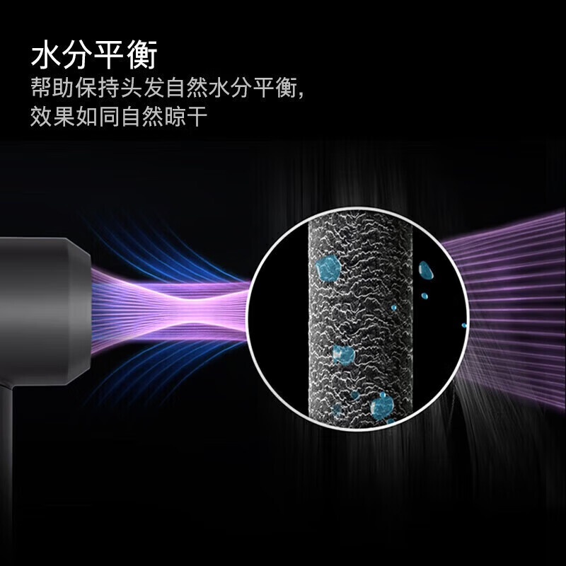 戴森（DYSON）HD08智能吹风机恒温负离子速干护发家用电吹风 HD08 银白色