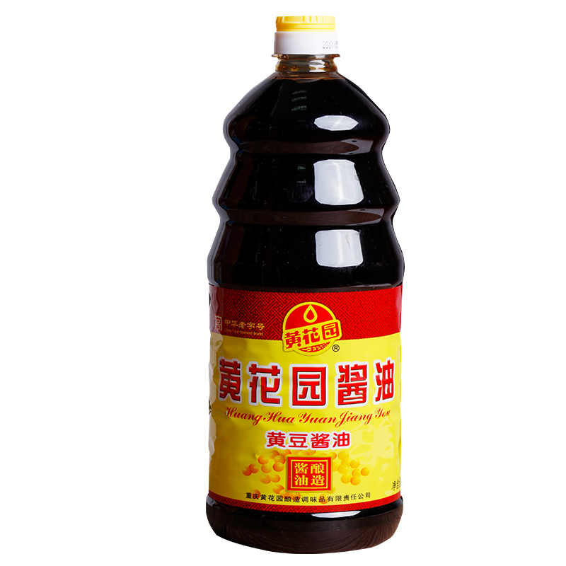 黄花园黄豆酱油1.5l 酿造酱油炒菜酱油 中华老字号