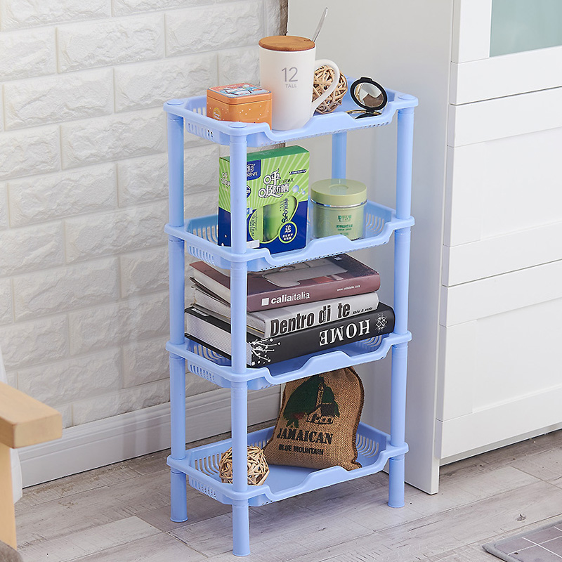 居壹生  小号卫生间置物架多层塑料浴室收纳架杂物架子厕所三角长方架