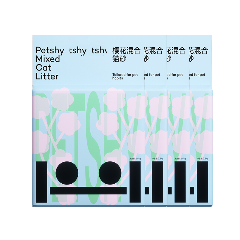 petshy木薯豆腐混合猫粮2.5kg*4件，京东下单拍2件每件74元反50卡