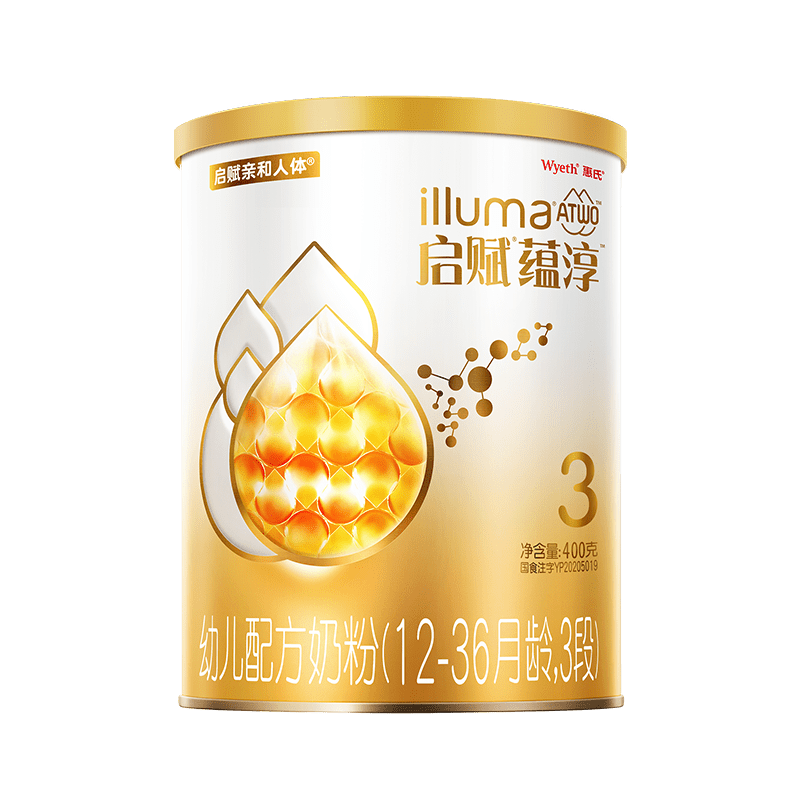 惠氏启赋罐装A2奶源幼儿配方调制乳粉3段价格走势及产品细节