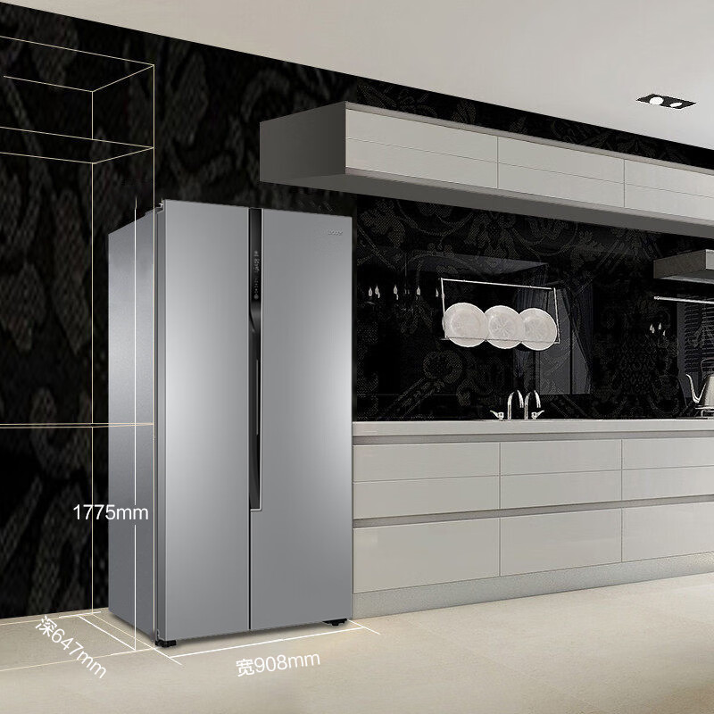 统帅（Leader）海尔出品 537升风冷无霜 双变频 对开双开门分层多路送风 DEO净味 BCD-537WLDPC 