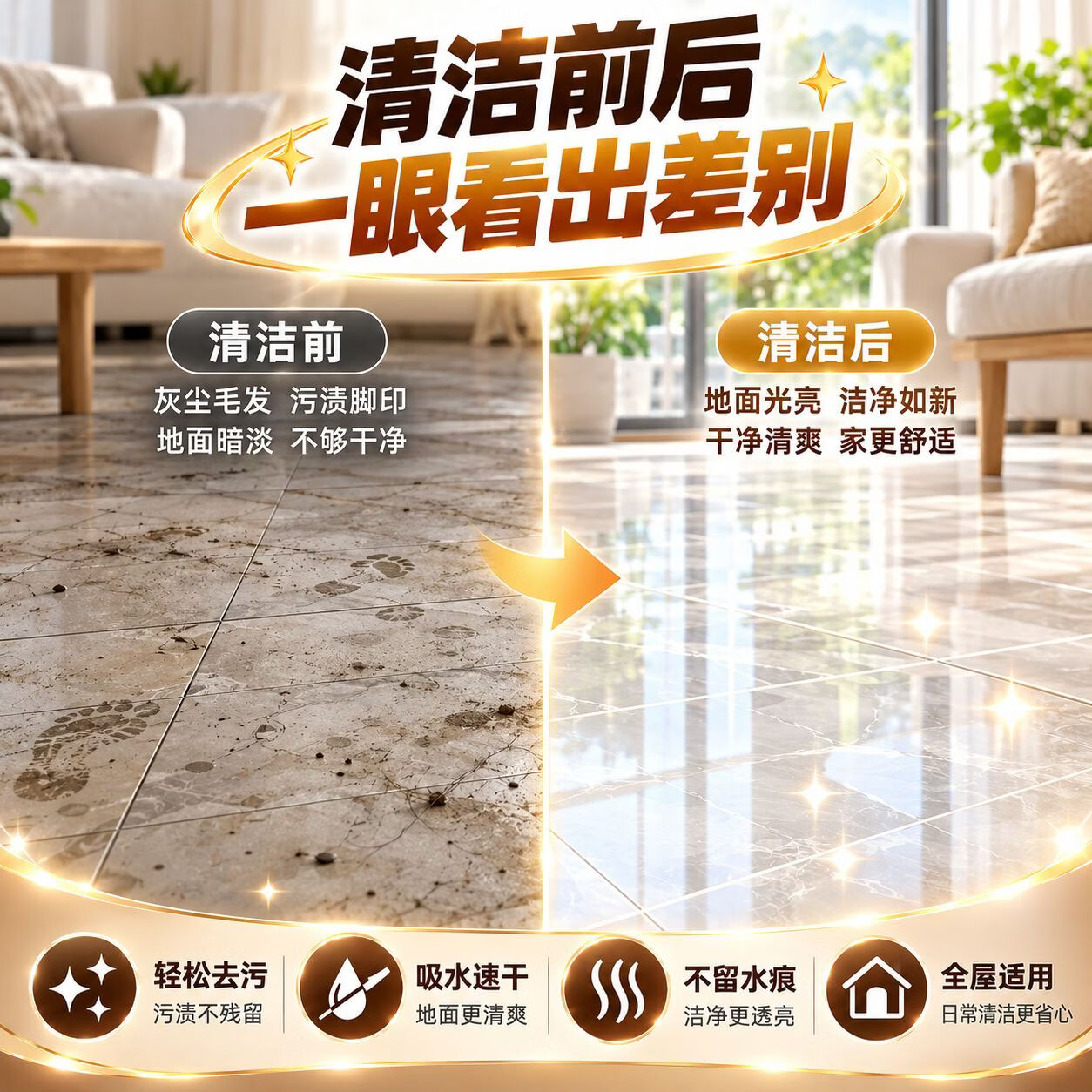 TRUHEIM德国家用扫把簸箕拖布刮水器清洁套装免手洗一拖净保洁家政懒人 三件套【扫把+簸箕+拖把-赠2拖布】