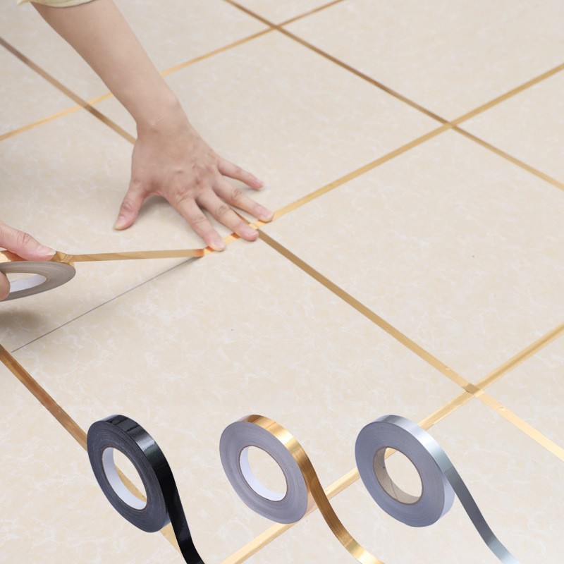 哥纶 美缝贴纸防水耐磨客厅瓷砖地砖板面缝隙衣柜门背景墙美化装饰条