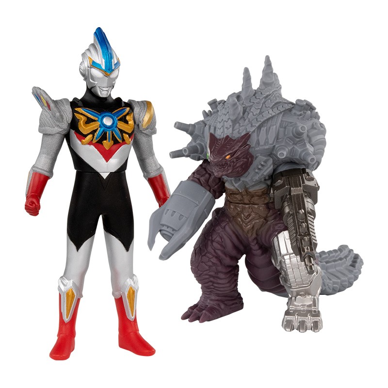 决战人偶玩具手办摆件模型男孩生日礼物 欧布奥特曼vs戴亚伯里克69063