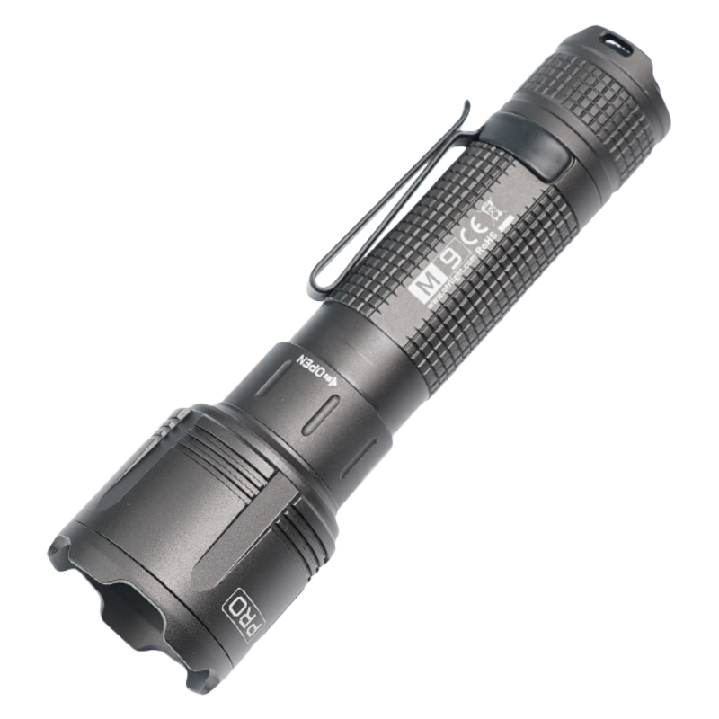 在路上M9-PRO-2代远射小手电 USB直充电强光手电筒迷你小型便携防水超亮 [荐]超聚光 2000流明 白光6500K
