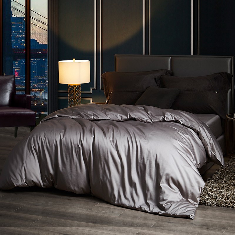 凡客居 100支纯色全棉被套150x200x230双股贡缎纯棉单单件被罩可定制
