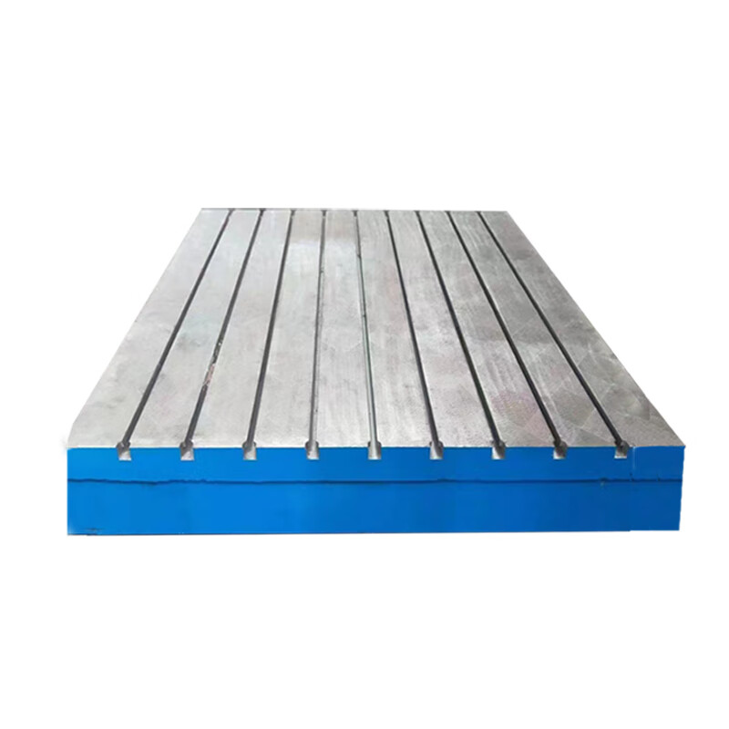 长悦铸铁t型槽平台钳工焊接装配工作台划线检测研磨焊接平板铸铁平板 