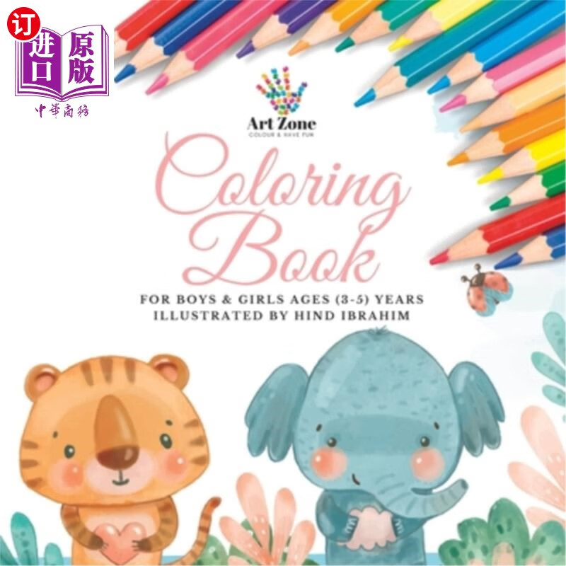 海外直订coloring book 彩色书