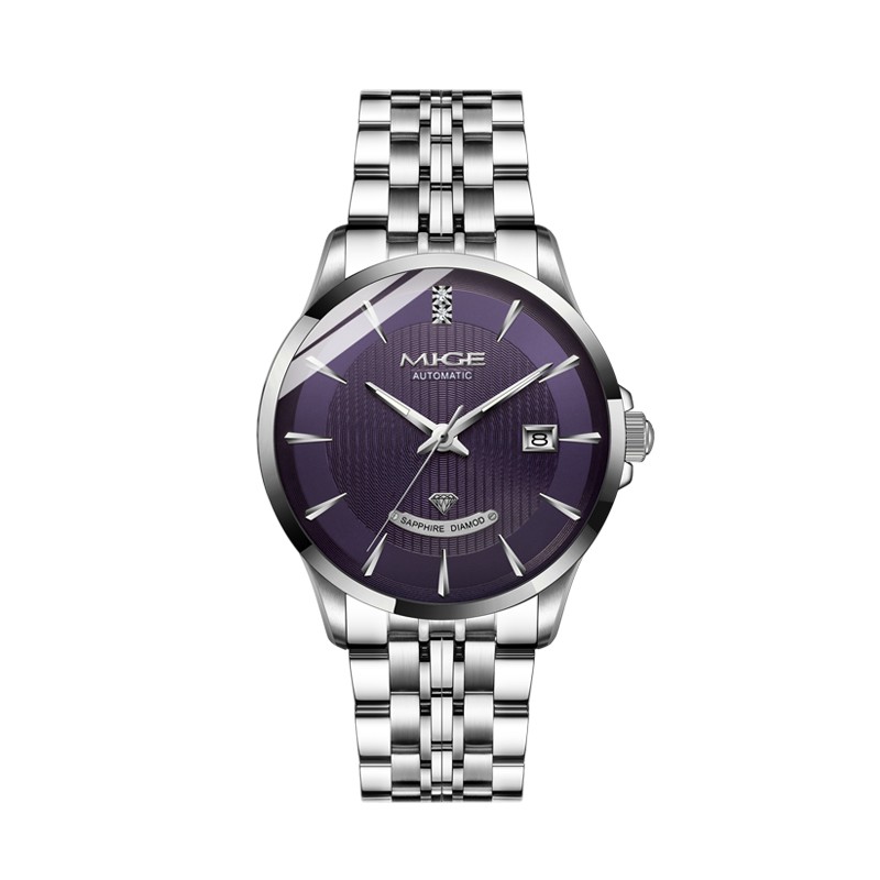 米格(mige)七夕情人节礼物时尚潮流精钢表壳高性能防水机械表1292
