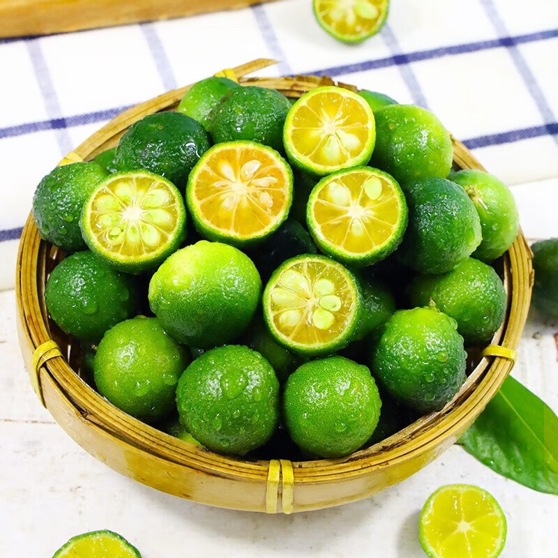 青尊园海南小青金桔小青橘新鲜皮薄多汁青皮桔子小青桔奶茶店专用水果