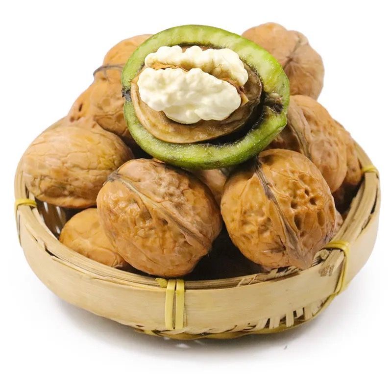 咔芙滋2023年新鲜湿核桃四川大凉山去青皮核桃薄皮绿皮现摘生嫩山黑桃