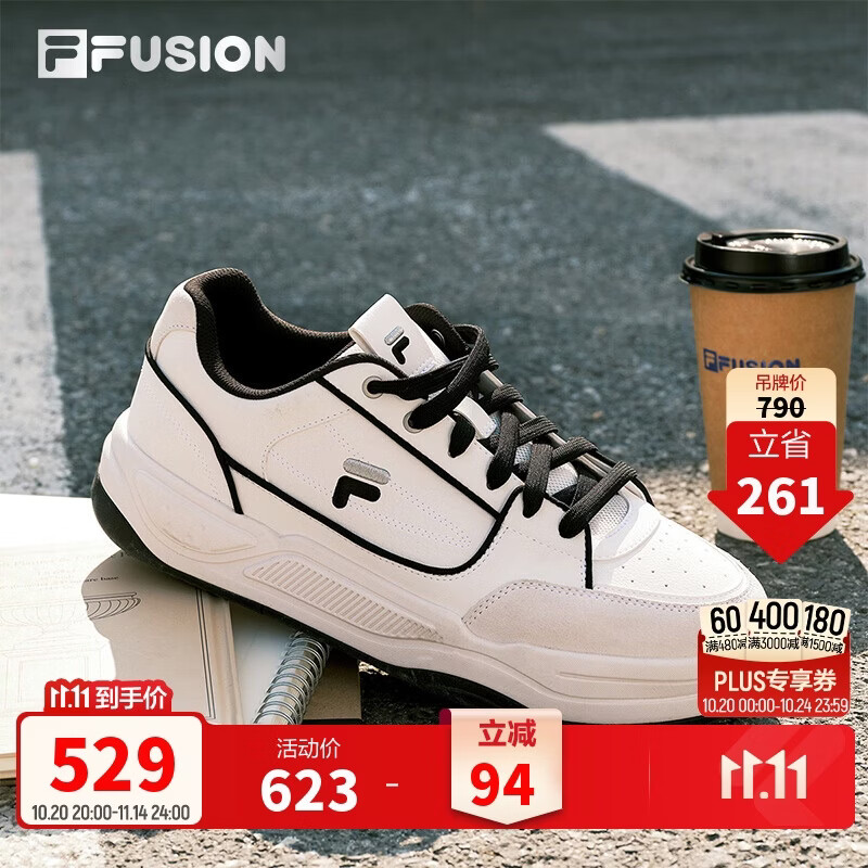 FILA FUSION斐乐小白鞋｜潮牌板鞋26新款男女BANK2