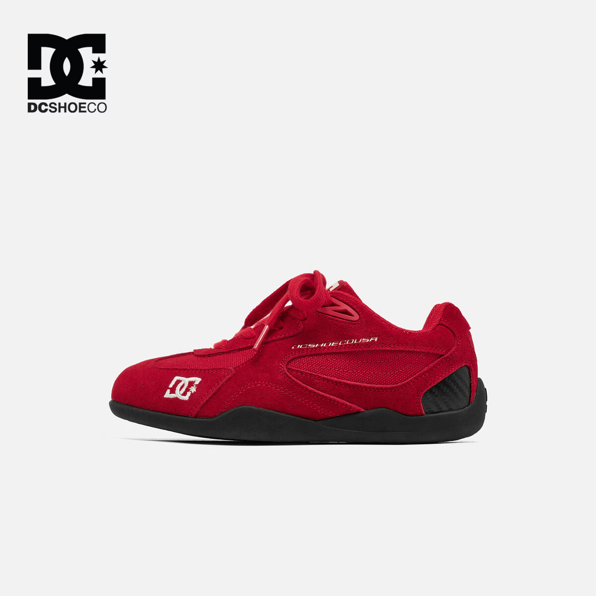 DCSHOES CAS CORSARO童鞋儿童板鞋2026秋季款赛车鞋中大童抽绳运动鞋子04 焰红 37 适合脚长 （229-233mm)