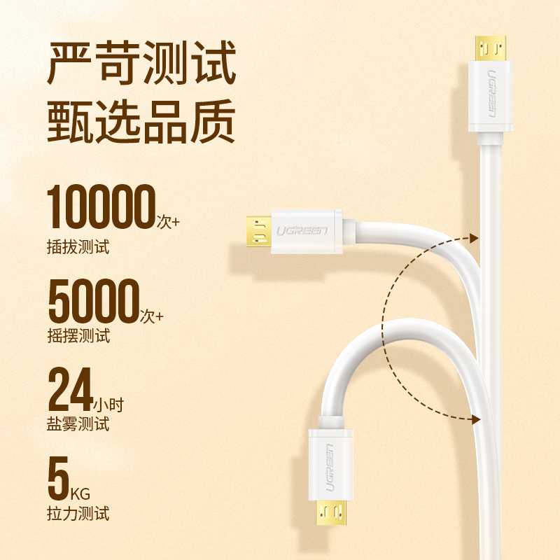 绿联安卓数据线MicroUSB快充线转接头充电器转接传输通用小米vivo华为荣耀oppo手机小风扇充电宝车载闪充线1m