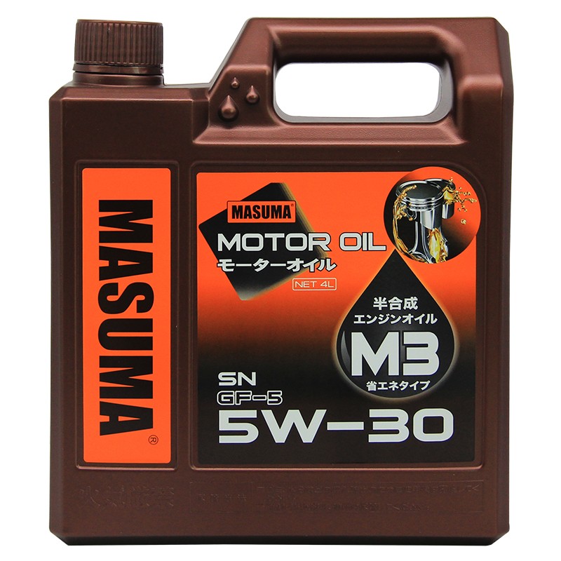 玛速玛(masuma)半合成机油润滑油m3 5w-30 sn 4l gf-5