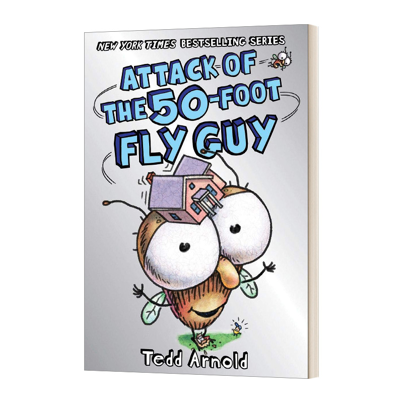 英文原版 fly guy #19: attack of the 50-foot fly guy  苍蝇小子19