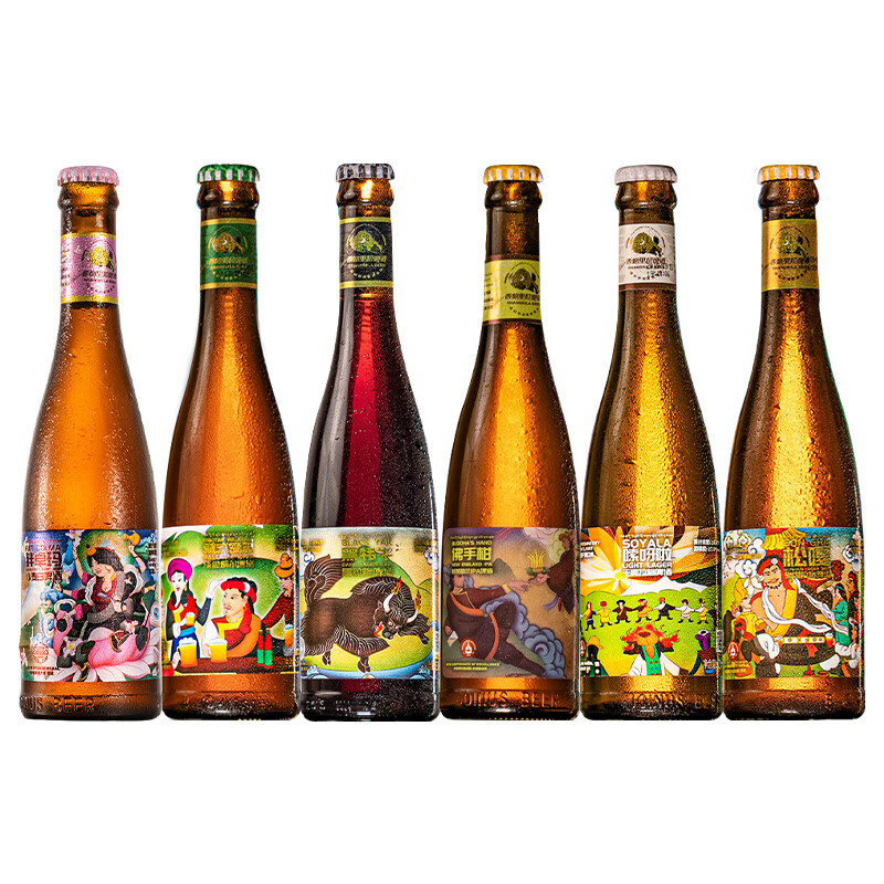 香格里拉啤酒 青稞精酿啤酒 胖卓玛ipa黑牦牛松嘎藏式艾尔精酿啤酒 6