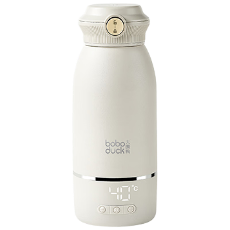 boboduck大嘴鸭恒温水壶婴儿专用外出泡奶烧水加热杯便携式调奶器恒温杯 BD6270