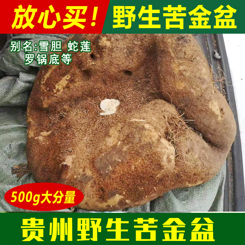 贵州新鲜生货雪胆500g苦金盆 曲莲罗锅底蛇莲金龟莲金腰莲赛金刚