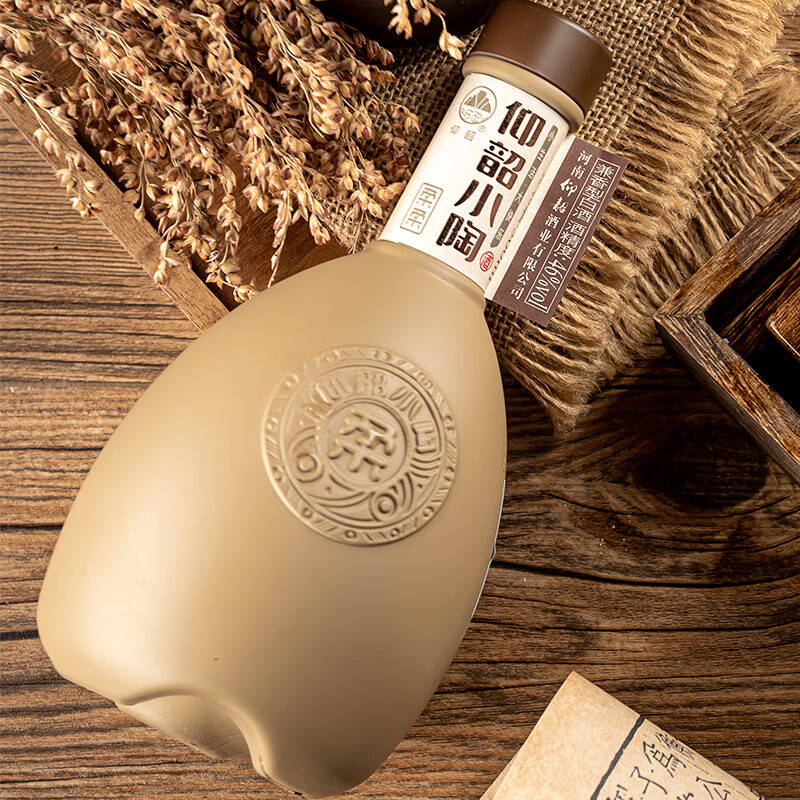 仰韶小陶柔柔46度兼香型白酒500ml彩陶坊高度白酒纯粮食酒口粮酒 46%vol 500mL 6瓶 整箱装