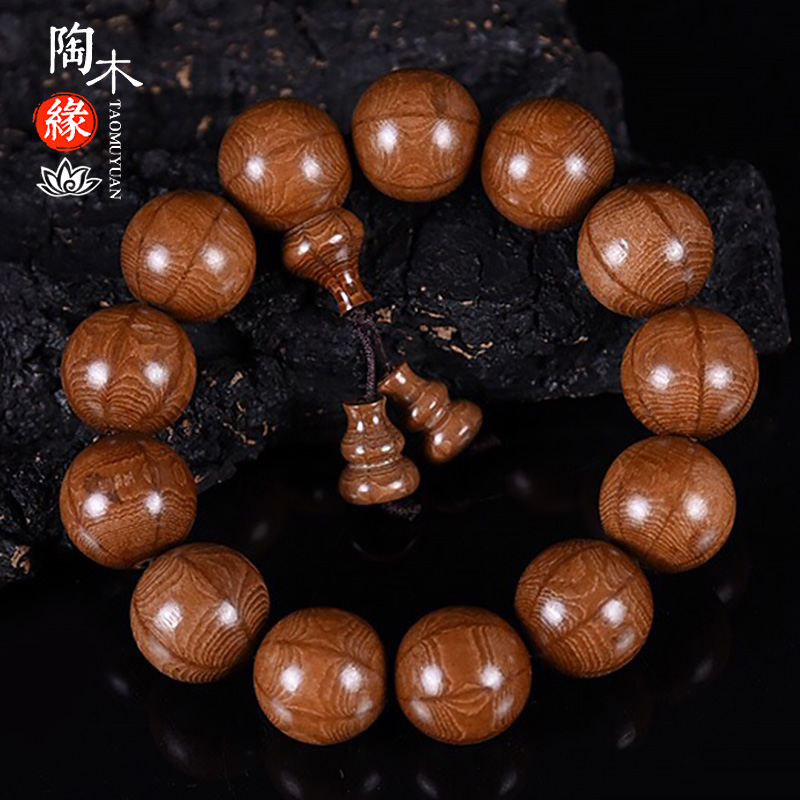 陶木缘 五台山天然六道木手串男降龙木佛珠陈化料老料文玩佛珠大颗男