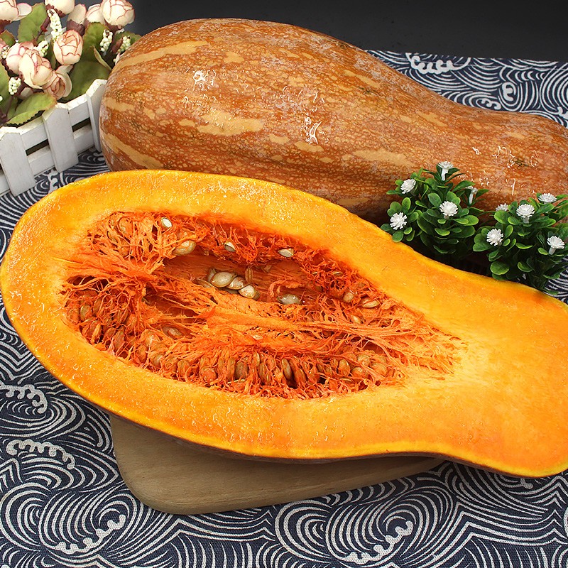 美果汇云南老南瓜粉糯香甜 宝宝食品蔬菜长南瓜老品种新鲜 净果9-10斤