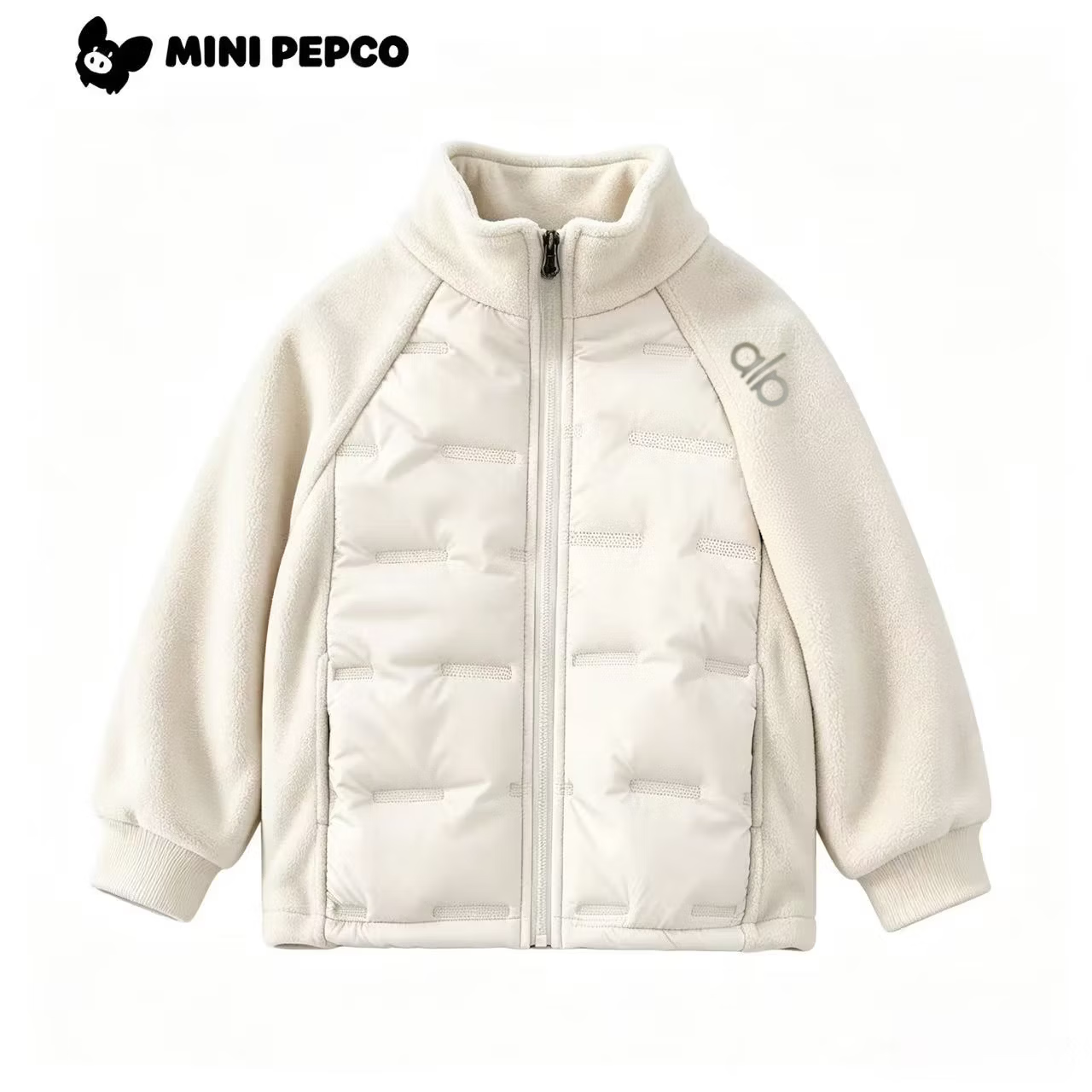 小猪班纳(PEPCO)儿童外套夹棉加厚秋冬男女童防风上衣 拼接外套黑色 140 【建议身高125-135cm】