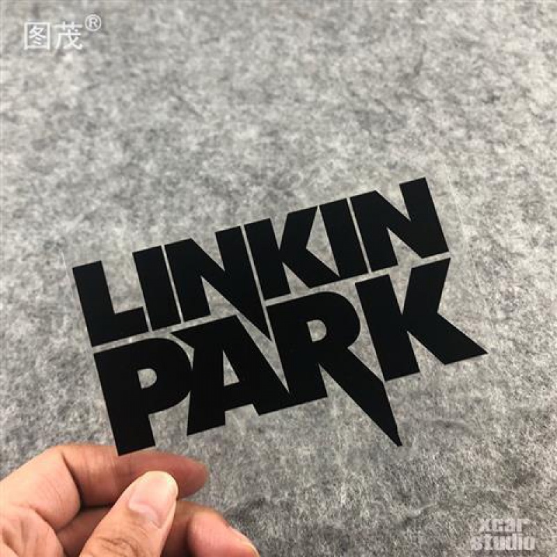 林肯公园linkin park音乐乐队标志贴纸汽车电动车电脑箱包贴纸 黑色12